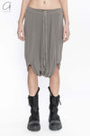 Boris Bidjan Saberi cotton skirt German handmade comfortable WSKIRT 2 F0401T-TANHUI charcoal gray